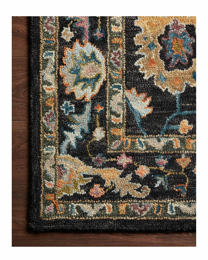 Flash Sale ๐ Loloi PADMA Hooked Black Rug Padma Wool Rug Home Area Rugs & Runners ๐ 4 Flash Sale ๐ Loloi PADMA Hooked Black Rug Padma Wool Rug Home Area Rugs & Runners ๐ - Image 2