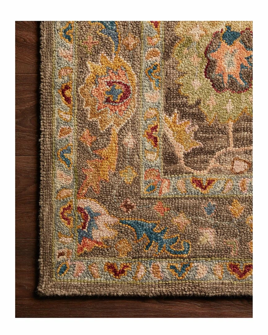 Brand new ๐ Loloi PADMA Hooked Charcoal Rug Padma Wool Rug Home Area Rugs & Runners โญ 4 Brand new ๐ Loloi PADMA Hooked Charcoal Rug Padma Wool Rug Home Area Rugs & Runners โญ - Image 2